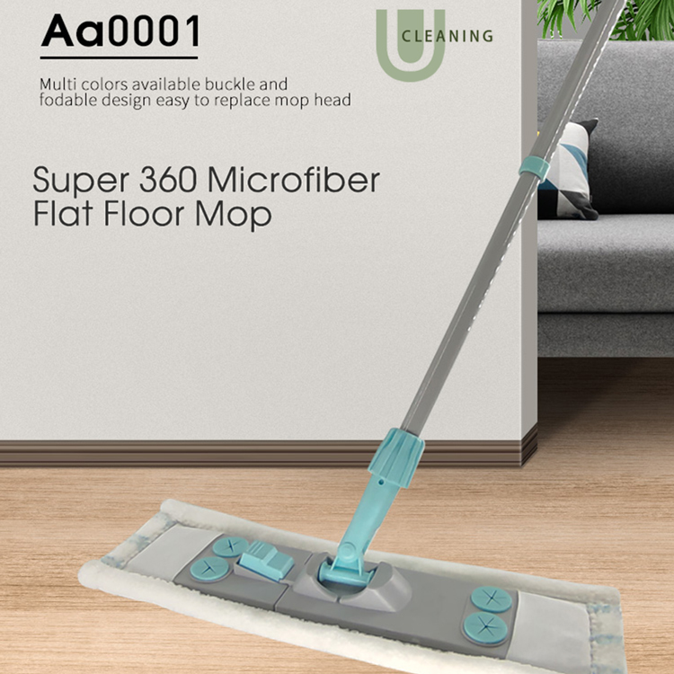 CHINA MICROFIBER FLOOR CLEANING MICROFIBER FLAT MOP SET SUPPLIER